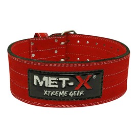 MUSCLE GYM 10mm Heavy Duty Power Lifting Belt – Weight Lifting Belt for Men & Women, Gym Belt for Strength Training, Squats, Deadlifts, Back Support Belt, Leather Workout Belt (M)