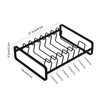 Hikinlichi 8 Slots Plate Holders Organisers Upright Cabinet Dish Drying