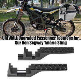 Upgraded Passenger Footpegs Pedal Extender for Sur Ron LBX/S Segway X160 X260 eRide Pro SS 2.0 3.0 SR S Enduros Talaria Sting MX3 R MX4 CRF150F CRF230F 03-19 /CRF250F 19-24 7075 Aluminum Pedal