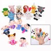 XLKJ Pack of 16 finger puppets animals, finger plush toy