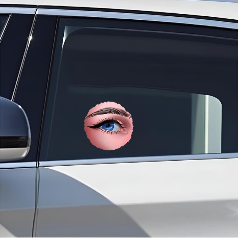 Eye Pattern Car Stickers, Waterproof Vinyl Decals for Bumper and