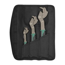 6” 8” 10” Self Adjustable Pipe Wrench Set, Chrome Vanadium Steel, Plumbers Wrench, Pipe Vise Wrench with Self Locking Function for 9/32”-1 3/8” (7-35mm) pipes and nuts