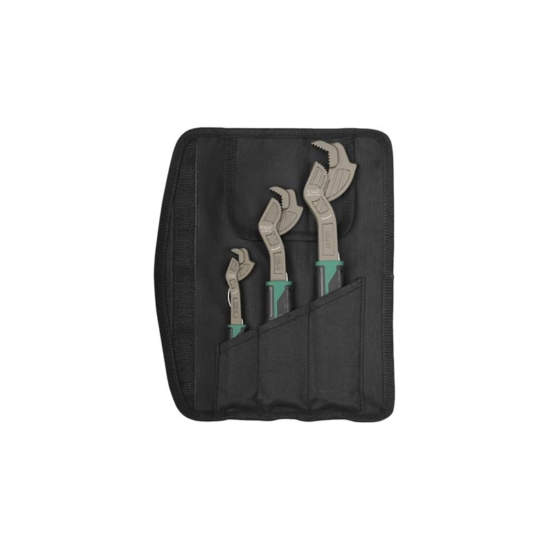 6” 8” 10” Self Adjustable Pipe Wrench Set, Chrome Vanadium