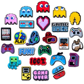 Euphaglaia Video Game Charms for Clog Shoes Decoration, Cartoon Charms Accessories for Adult Men (26)