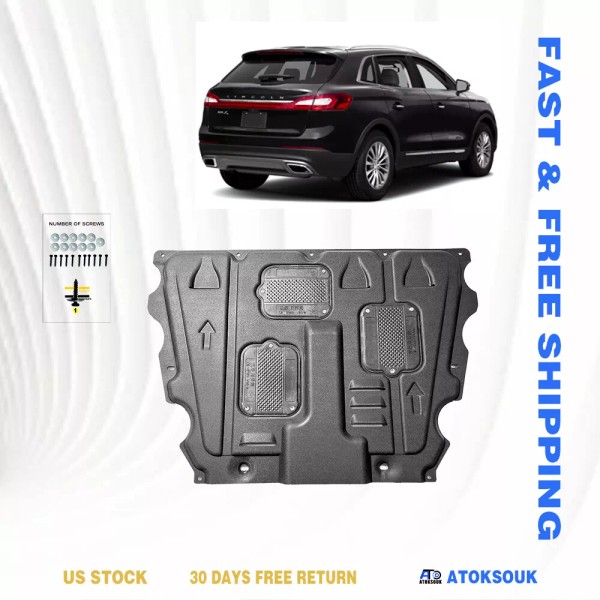 Atoksouk Thick Engine Splash Shield For Lincoln MKX 2016-2018 Front