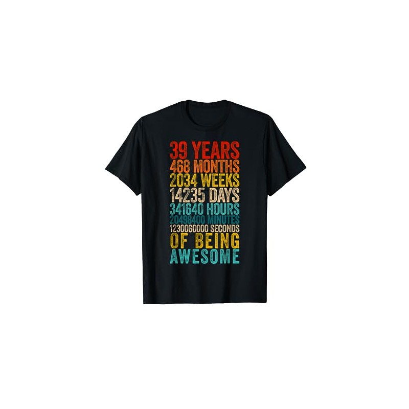 Funny 39th Birthday Shirt Old Meter Funny 39 Year Old