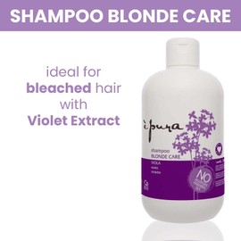 È Pura - Blonde Care Shampoo - No Yellow Shampoo Behandlung für blondes und highlighted Haar - 400 ml