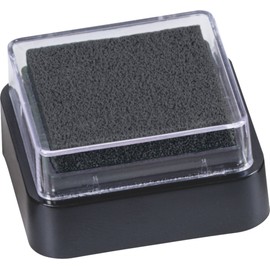 Baier & Schneider Stamp Dipped Mini Ink Pad, 3 x 3 cm Black