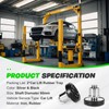 LEAPTREND 2pc 60mm Shaft Diameter Car Lift Rubber Tray, Screw-Up