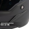 Joe Rocket Casco Integral RKT 240 Solid Negro Mate ECE