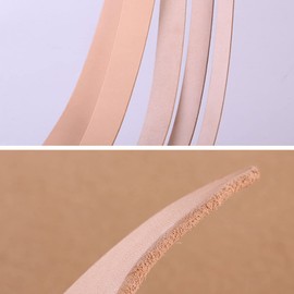 PACKOVE Unfinished Cowhide Leather Belt for Diy Waistband Solid Color Casual Accessory for Men Women
