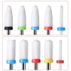 Wanmu 10Pcs Ceramic Nail Drill Bits, 3/32 Professional Acrylic File