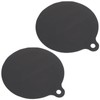 KALLORY 2pcs Induction Cooktop Mat, Cooktop Scratch Protector Silicone Stove Top Cover Round Heat-Insulation Pad