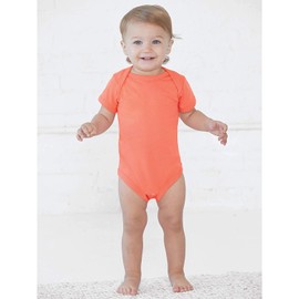 RABBIT SKINS Baby Soft Fine Jersey Short Sleeve Bodysuit (4424) Butter, NB