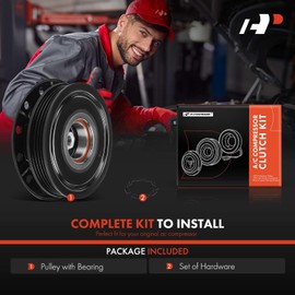 A-Premium Air Conditioner AC Compressor Clutch Kit Compatible with Scion xB, xA, 2004 2005 2006