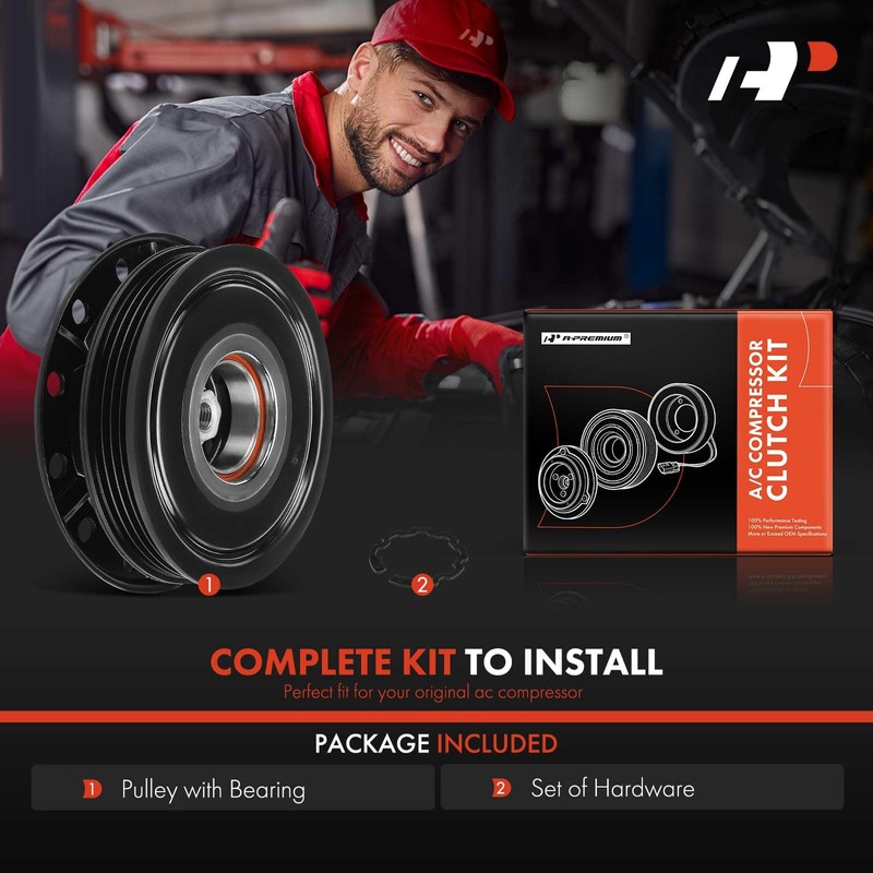A-Premium Air Conditioner AC Compressor Clutch Kit Compatible with Scion