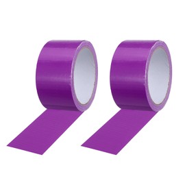 PATIKIL Gaffers Tape 4.8cm x 15 Meters, 2 Pack Waterproof Court Line Tape Floor Marking Kit Matte for Cables Photography Filming Backdrop Sports, Purple