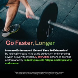 RNWY Sour Watermelon Extra Mile Stim Free Pre Workout Powder, 6g L-Citrulline, Sugar Free, Energy + Endurance, Focus + Motivation, 21 Servings