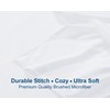 Linen Home White Pillowcases 2 Pack, Easy Care Soft Brushed