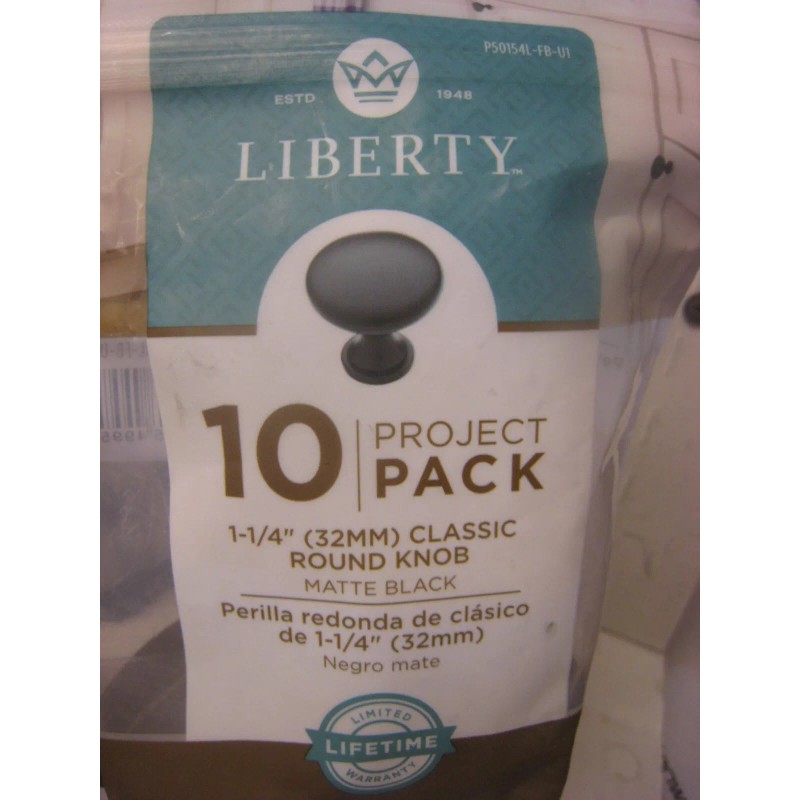 Liberty 2 X (10-Pk) Liberty Cabinet Knob Classic Round Matte