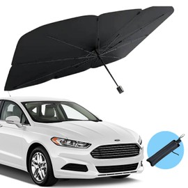 Okcsc Windshield With Folding Sunshade - Simple Installation Parasol for Mini-car, UV-Proof, Simple Fashion
