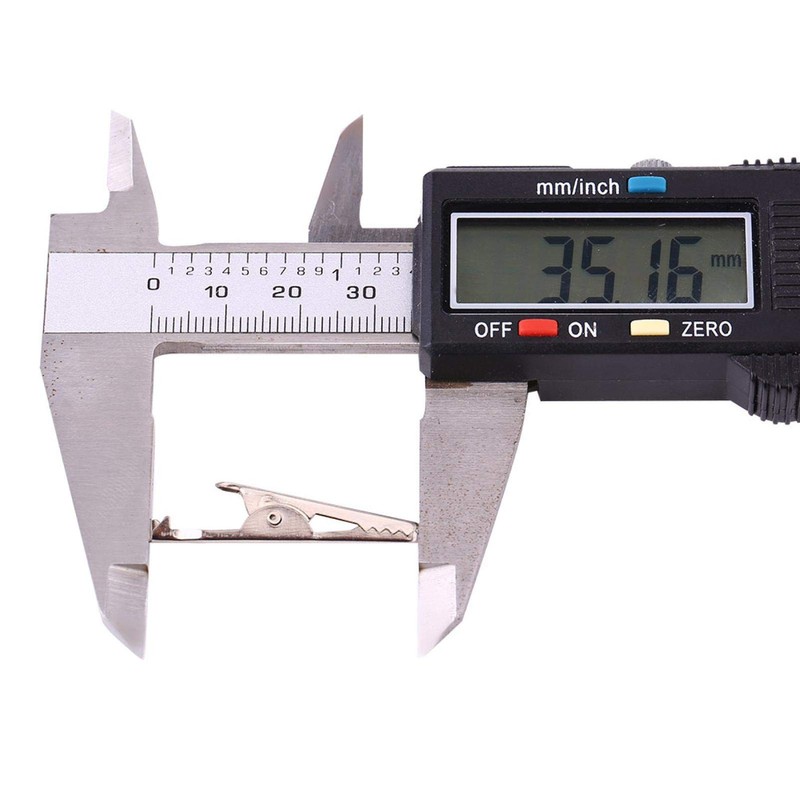 Akozon Crocodile Clips, 20pcs 35MM Metal Alligator Clip Crocodile Electrical