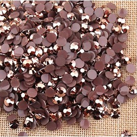 LOVEKITTY 5mm 1000 Pieces AB Mineral Copper AB Jelly Rhinestones Round Flatback Craft Decoration