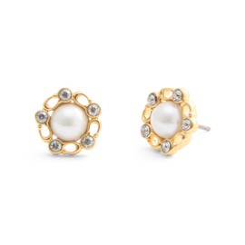 COACH Women's Signature Heritage Pearl Stud Earrings