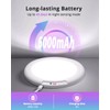 wowatt 13 Colours Battery Operated Ceiling Light, Rechargeable Motion Sensor