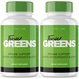 rize labs (2 Pack) Tonic Greens Capsules, Tonic Greens Immune Support Pills, Tonic Greens Advanced Formula Supplement, Tonic Greens Powder Review, Tonic Greens Super Antioxidants Blend (120 Capsules)
