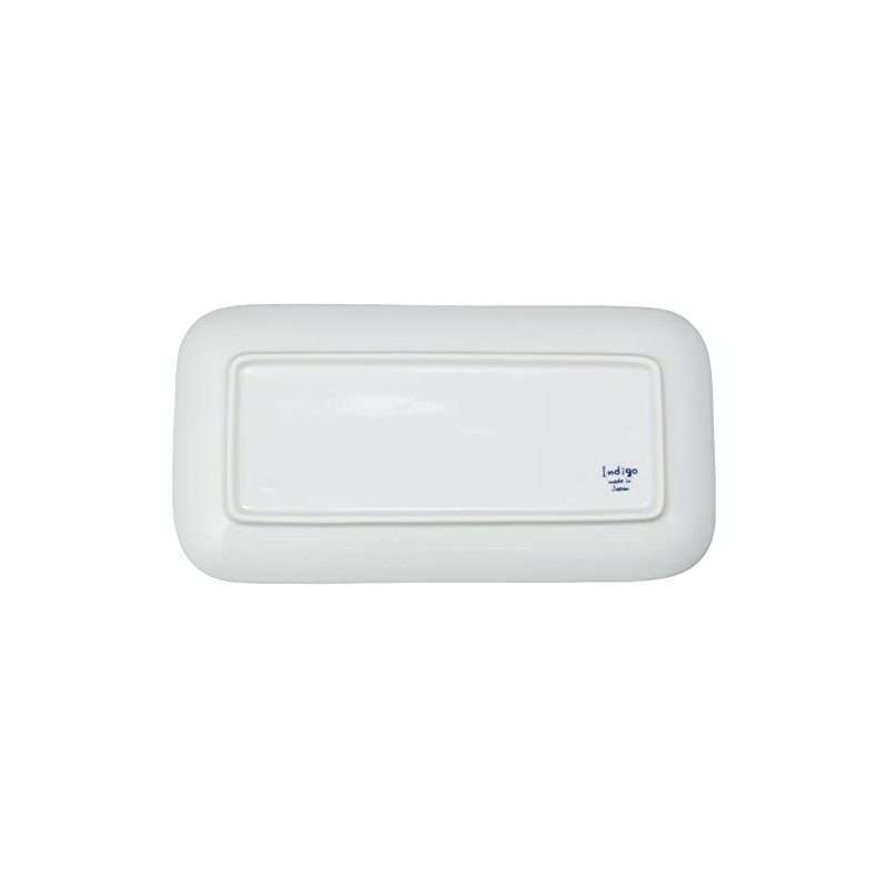 Hasami Ware 32569 Indigo Aidama Rectangular Plate, Indigo Dyed