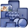 Slow Slog Baking Pans Set 8-Piece Bakeware Sets, Baking Sets