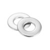 sourcing map 100Pcs #12 Flat Washer, 304 Stainless Steel 0.25"