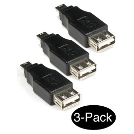 Unbranded 3x USB2.0 A-Female to Mini USB 2.0 B-Male 5Pin Converter Adapter Gender Changer