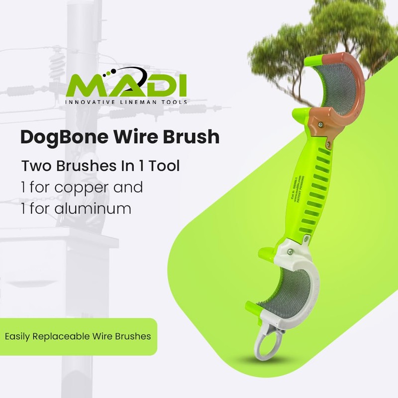 Madi Wire Brush DogBone #DBWB-1