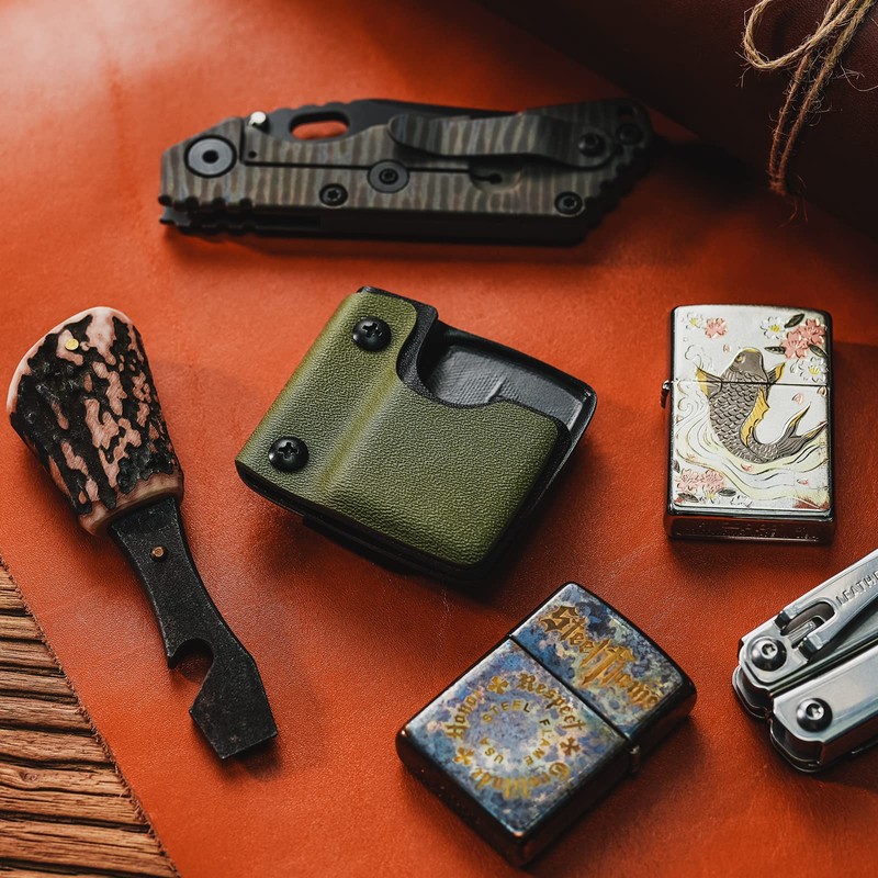 TACTICAL GEEK TX2 Lighter Pouch, Portable Lighter Holder with Pocket