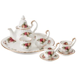Royal Albert Old Country Roses Le Petite 9-Piece Tea Set, Multi