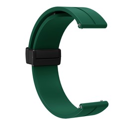 LinnaLove 16mm-20mm silicone Replacement watch band with Quick Release for Smart watch and id Bracelets-Green-1515-16