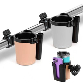 Boat Cup Holder —— Marine Boat Rail Cup Holder, No Drilling,Install On Bimini Top Conver Rail Or Pole, Cup Holder for PWC、Jet ski、seadoo、Yacht and Motorcycle.