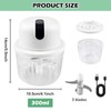 Electric Kitchen Chopper, 300 ml Onion Chopper, USB Onion Cutter,