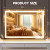Hasipu Vanity Mirror with Lights, 28" x 20" LED Makeup
