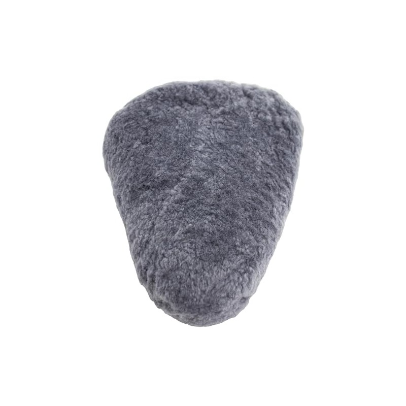 Bicycle seat cover saddle cover Sheepskin color grey (FSB B)
