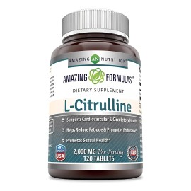 Suplemento De L-citrulina Amazing Nutrition 120 Tabletas