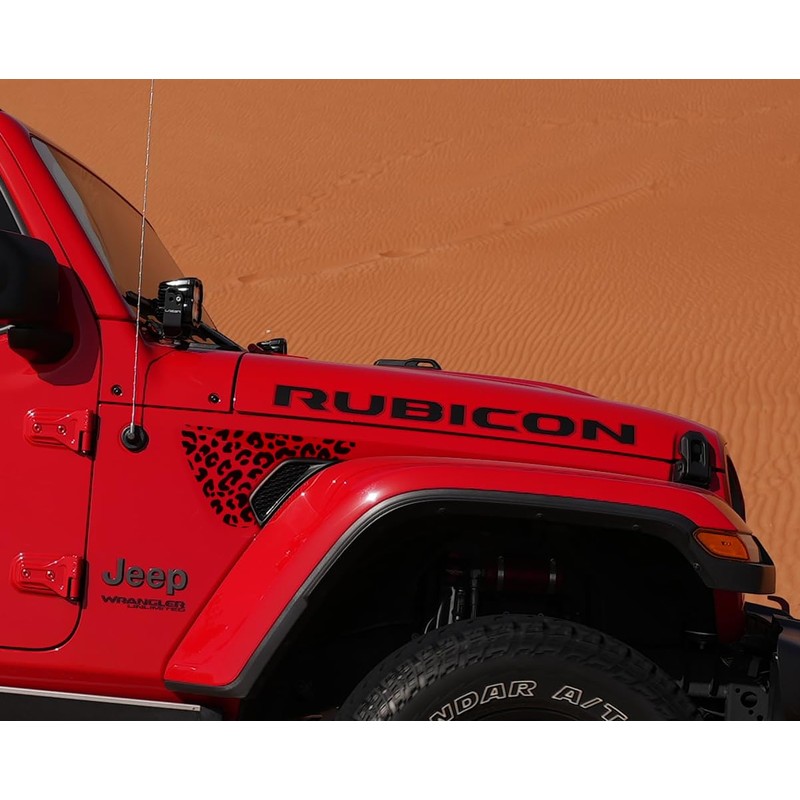 Leopard Cheetah Side Fender Vent Decal Compatible with Jeep Wrangler