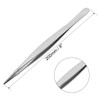 sourcingmap 8-Inch 430 Stainless Steel Straight Pointed Tweezers with Serrated