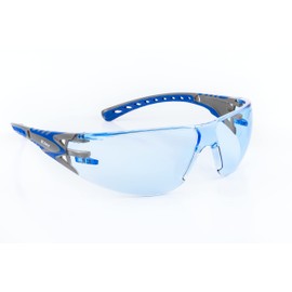 Riley Eyewear Stream Evo Sunglasses Industrial Workwear Eye Protection Safety Glasses (Blue)