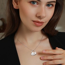 AITENME Urn Chain Necklace for Ashes Heart Memorial Cremation Jewellery Ash Keepsake Pendant Necklace with Funnel Filler Kit, Stainless Steel