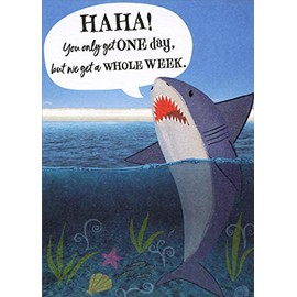 Designer Greetings Ha Ha : Shark Week Taunt Funny/Humorous Birthday Card