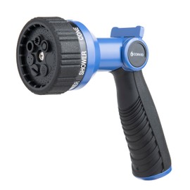 Corvid Thumb Control 8-Pattern Garden Hose Nozzle, High-Pressure Adjustable Spray with Ergonomic Soft-Grip Handle and Durable Metal Construction, Ideal for Lawn & Garden, Car Washing, and Pet Cleaning