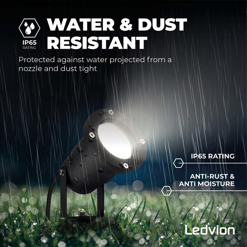 Ledvion - LED spotlight, aluminium, IP65, 5 W, 6500 K,